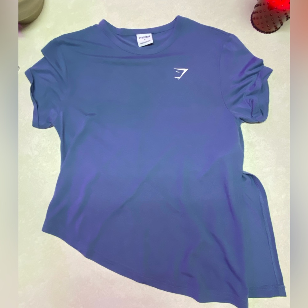 Gymshark asymmetrical tie side t shirt